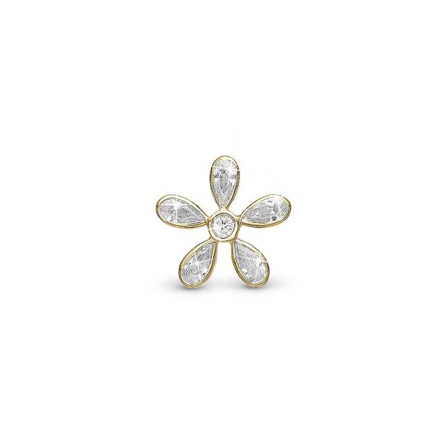 Charms F R Armb Nder Christina Jewelry & Watches | Christina Collect - Magic Flower White Charm In Vergoldete Silber