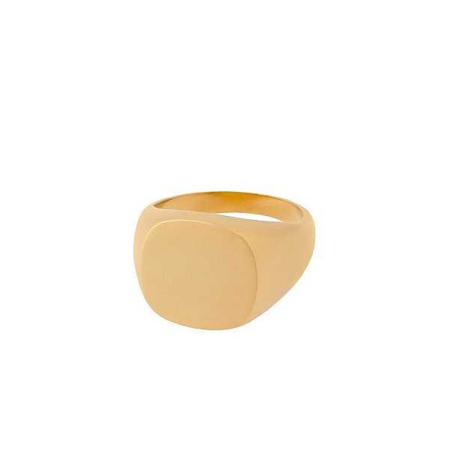 Schmuck F R M Nner Pernille Corydon | Corydon - Massiver Ring In Vergoldeter Ausf Hrung**