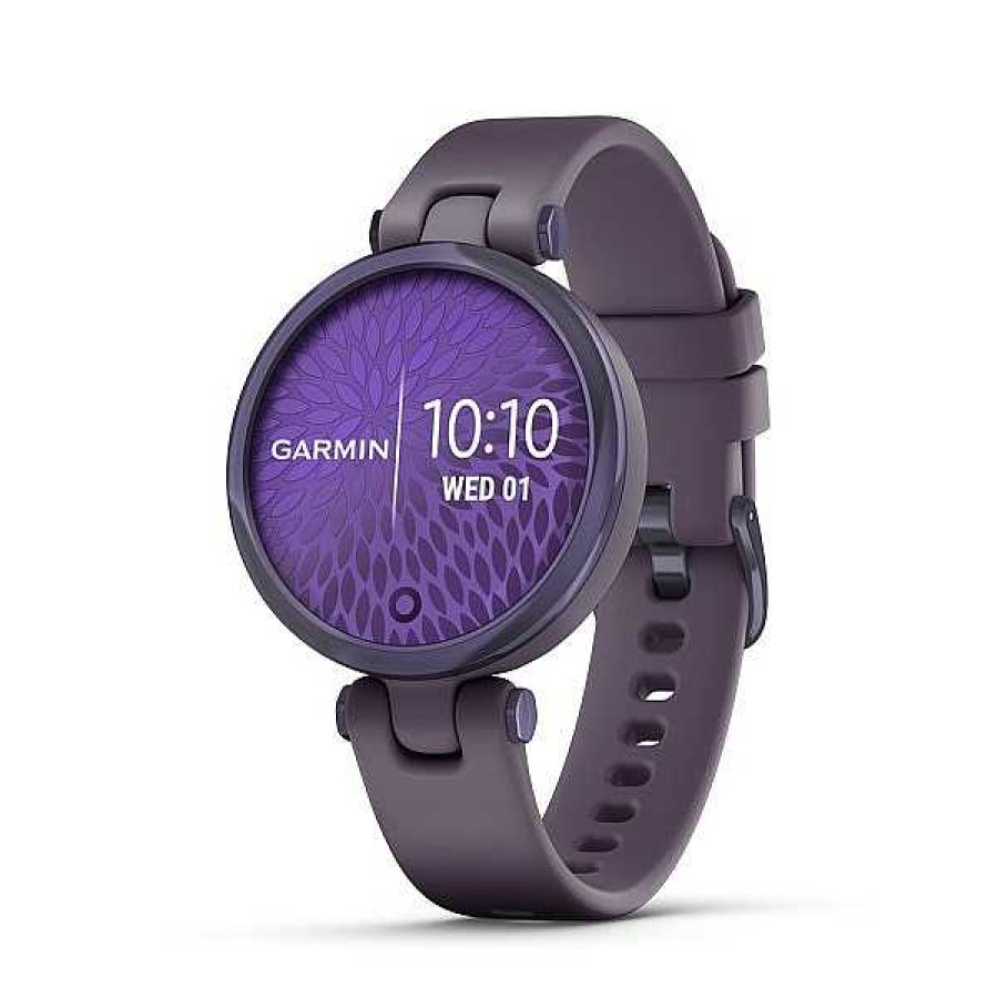 Uhren GARMIN | Garmin - Lily Sport In Midnight Orchid Lila Und Silikonarmband