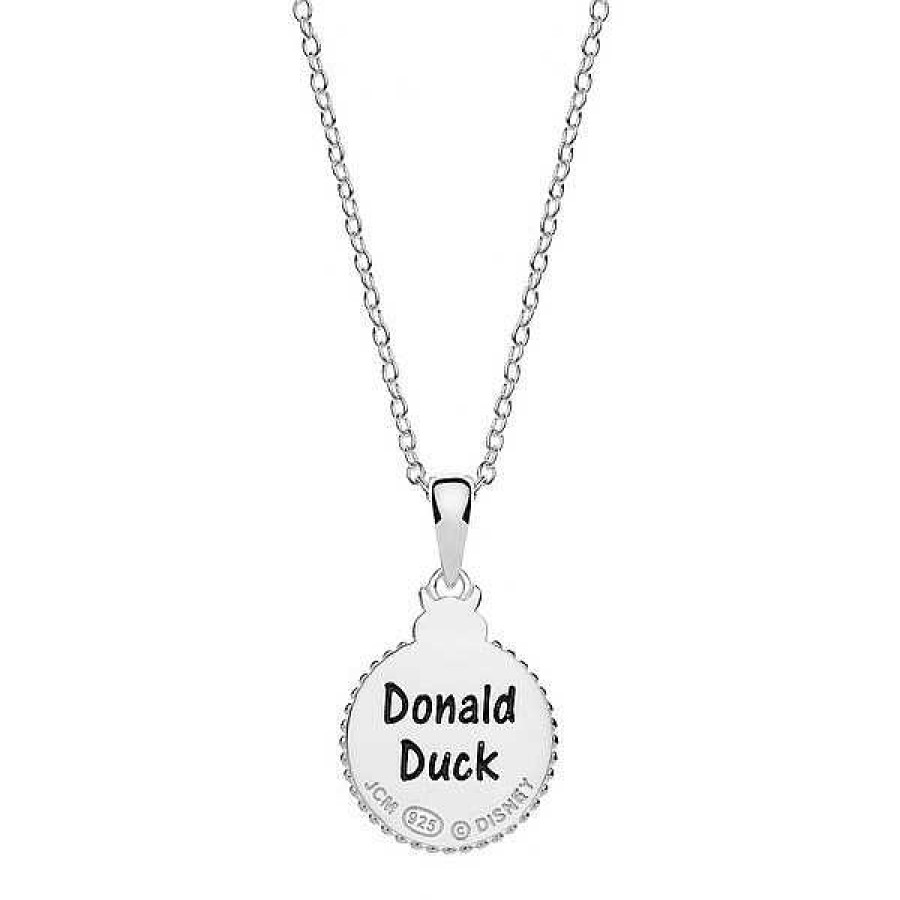 Halsketten Støvring Design | Disney - Donald Duck Halskette Mit Blauer Enamel Und Blauem Topas In Silber