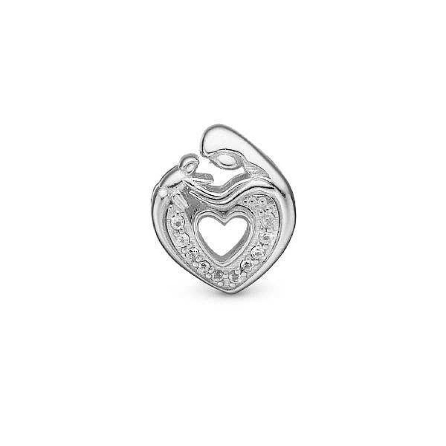 Charms F R Armb Nder Christina Jewelry & Watches | Christina Collect - Mother & Child Heart Charm In Silber F R Lederarmband