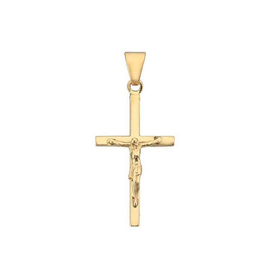 Anh Nger BNH | Stolpe Kreuz-Anh Nger Mit Jesus In 8-14 Kt - Medium