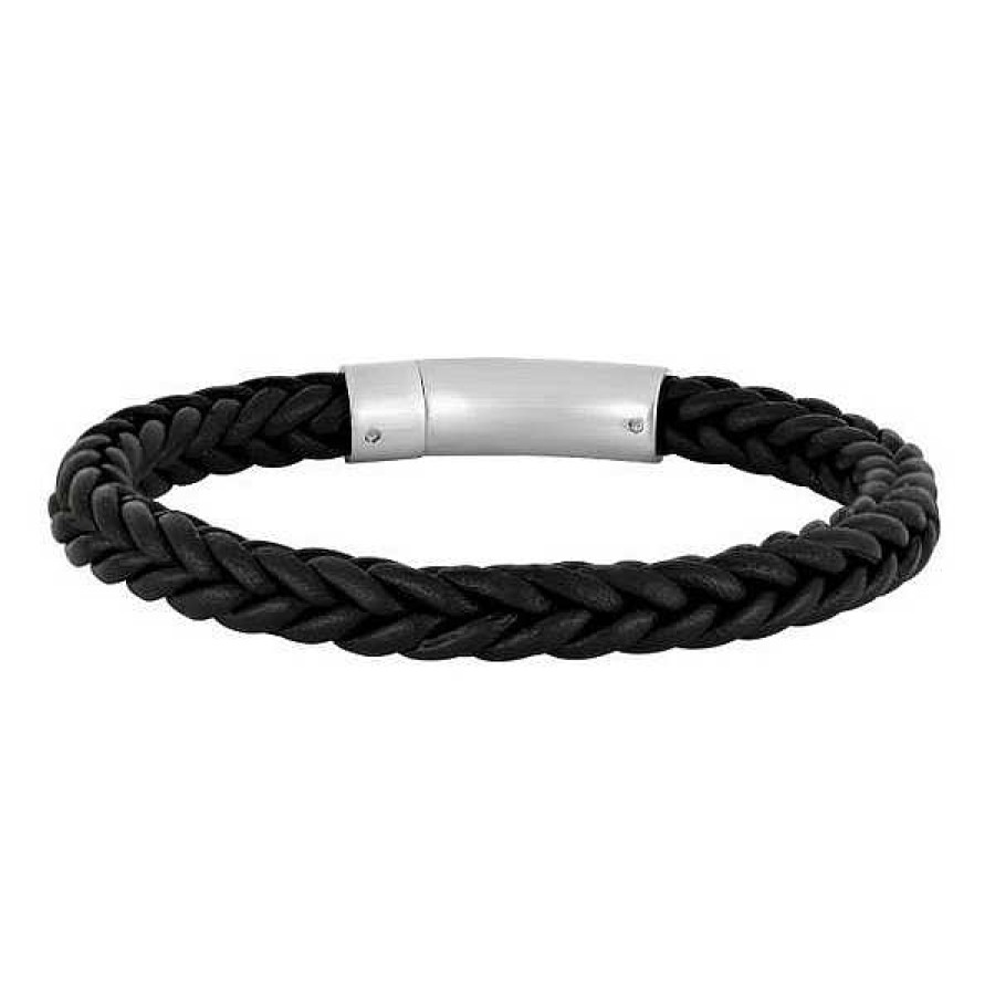 Armb Nder Nordahl Andersen | Son Of Noa - Herrenarmband Aus Schwarzem Kalbsleder (L Nge W Hlen)