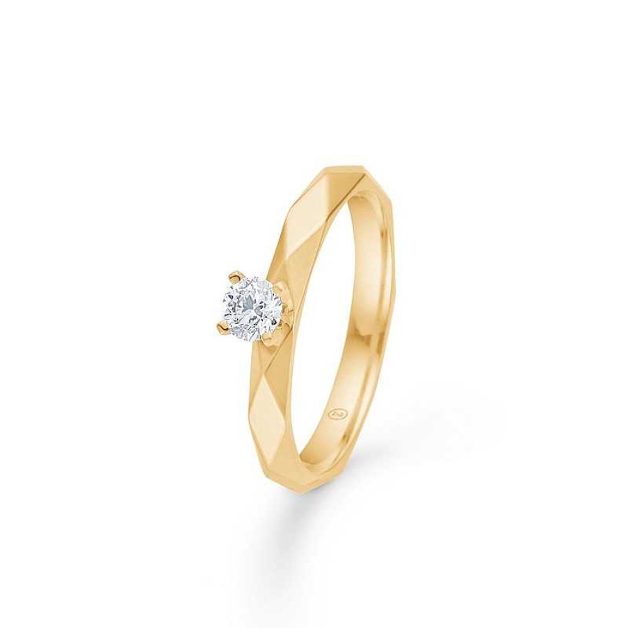 Ringe Mads Z | Mads Z - Romeo & Juliet Ring I 14 Kt Gold M. 0,20 Ct. W/Si