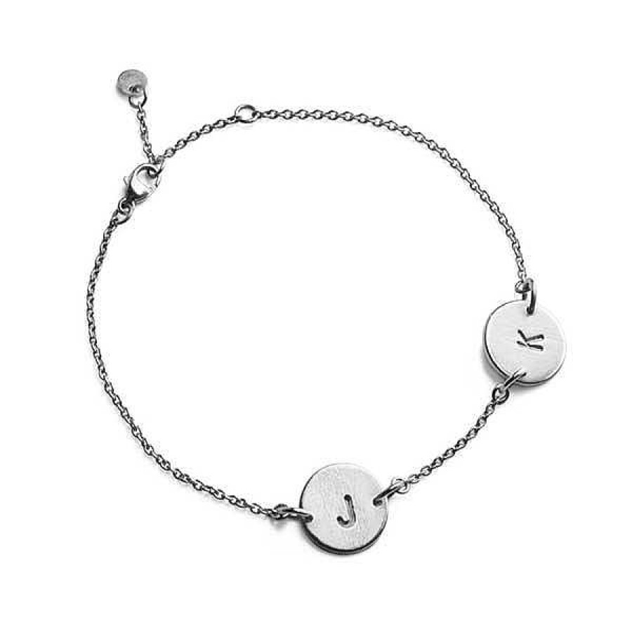 Armb Nder Jane Kønig | Jane K Nig Prometag Silberarmband Mit 2 Lovetags