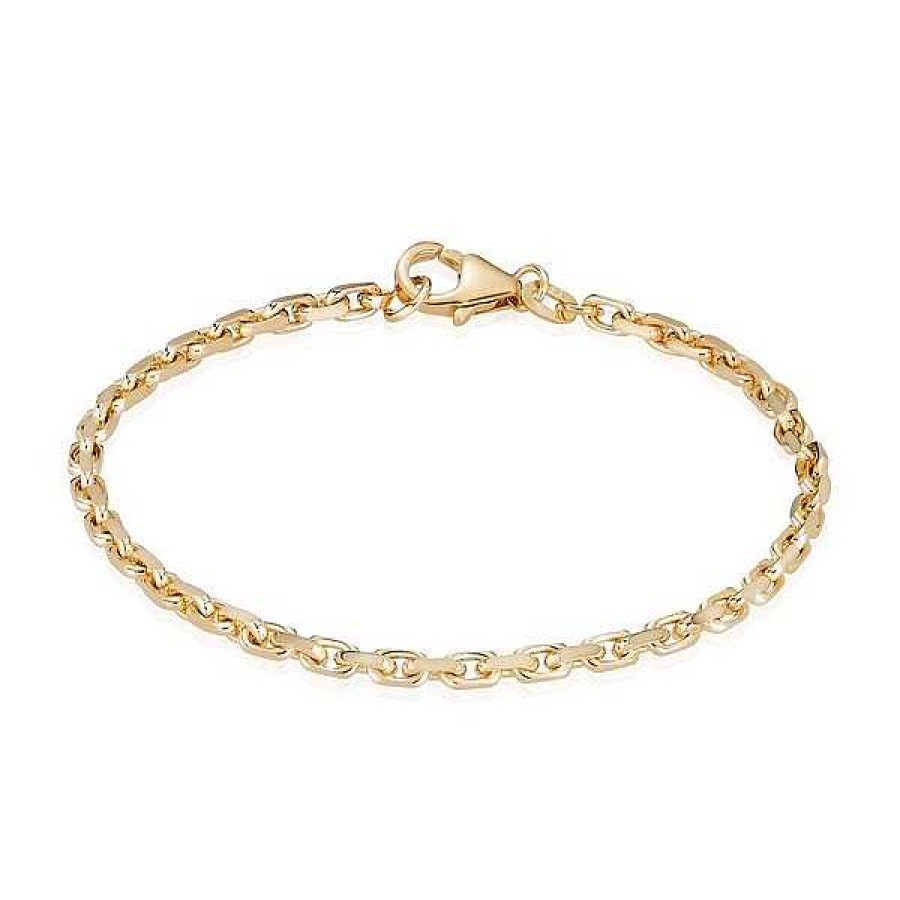 Armb Nder BNH | Anker Facette Armband In 14Kt. Gold (Gr E Und L Nge W Hlen)