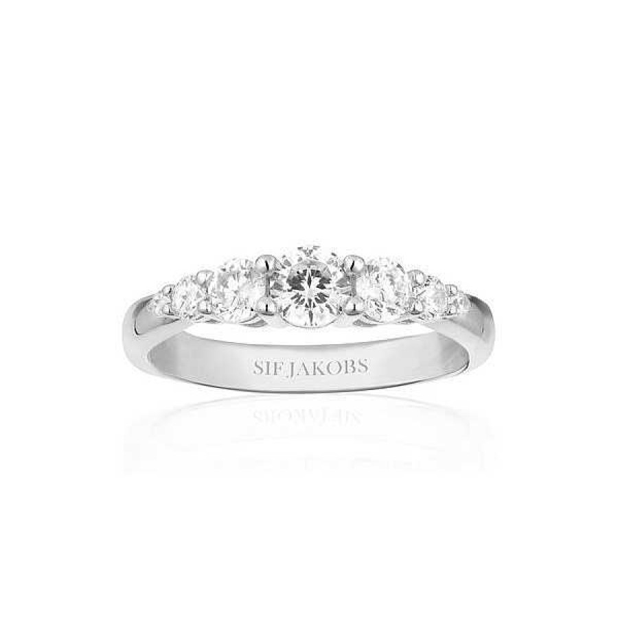 Ringe Sif Jakobs Jewellery | Sif Jakobs - Belluno Ring Aus Silber Mit Zirkonen