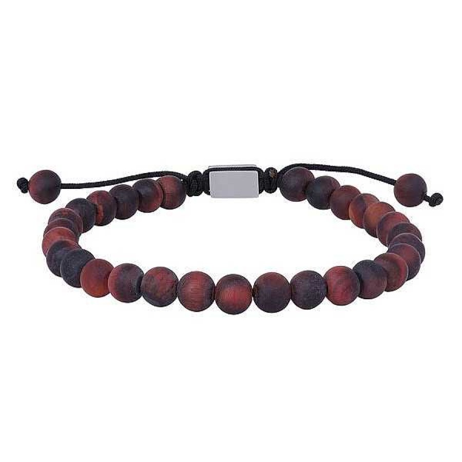 Armb Nder Nordahl Andersen | Son Of Noa Herrenarmband Mit Mattem Roten Tigerauge 19-25 Cm.