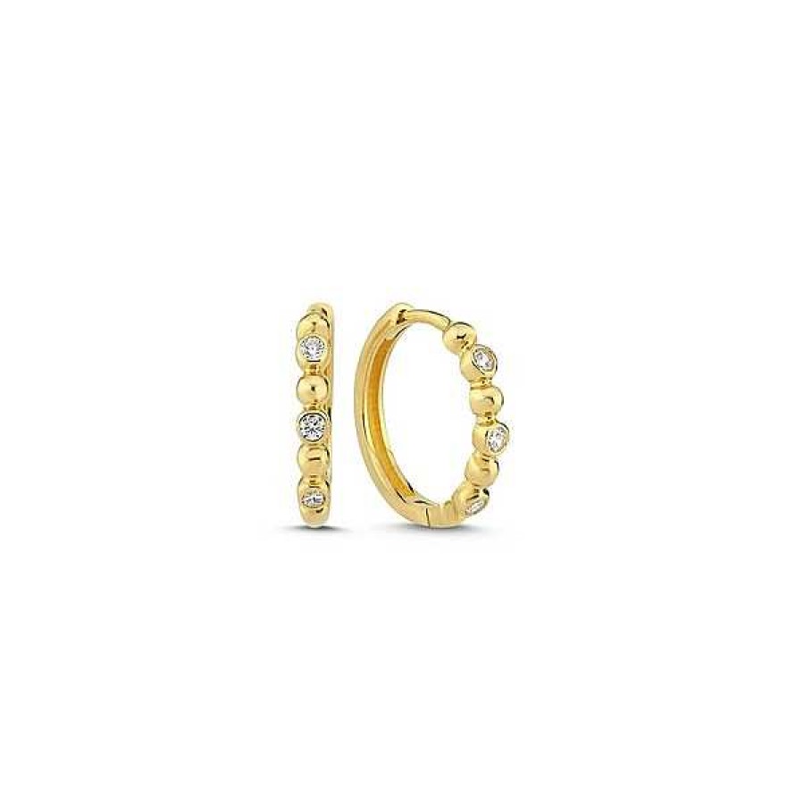 Ohrringe Melfia | Melfia Ohrringe Mit Zirkonia 14Kt. Gold