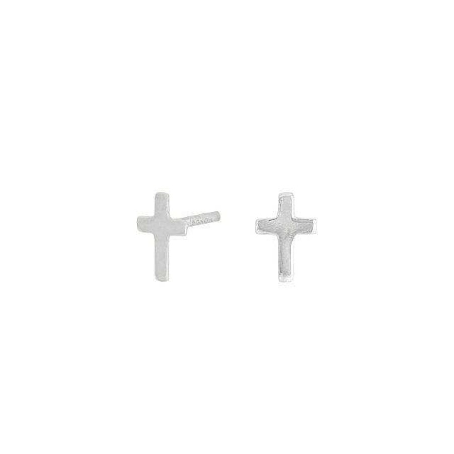 Ohrringe Nordahl Andersen | Joanli Nor - Cross Silber 7Mm