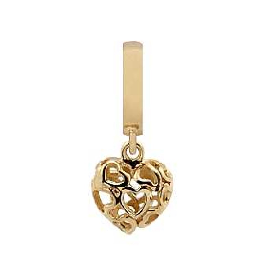 Charms F R Armb Nder Christina Jewelry & Watches | Christina Collect Vergoldete Charms - Heart Beat Love