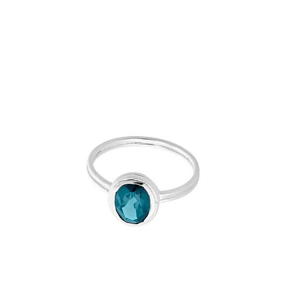 Ringe Pernille Corydon | Pernille Corydon - Hellier Blue Ice Ring In Silber