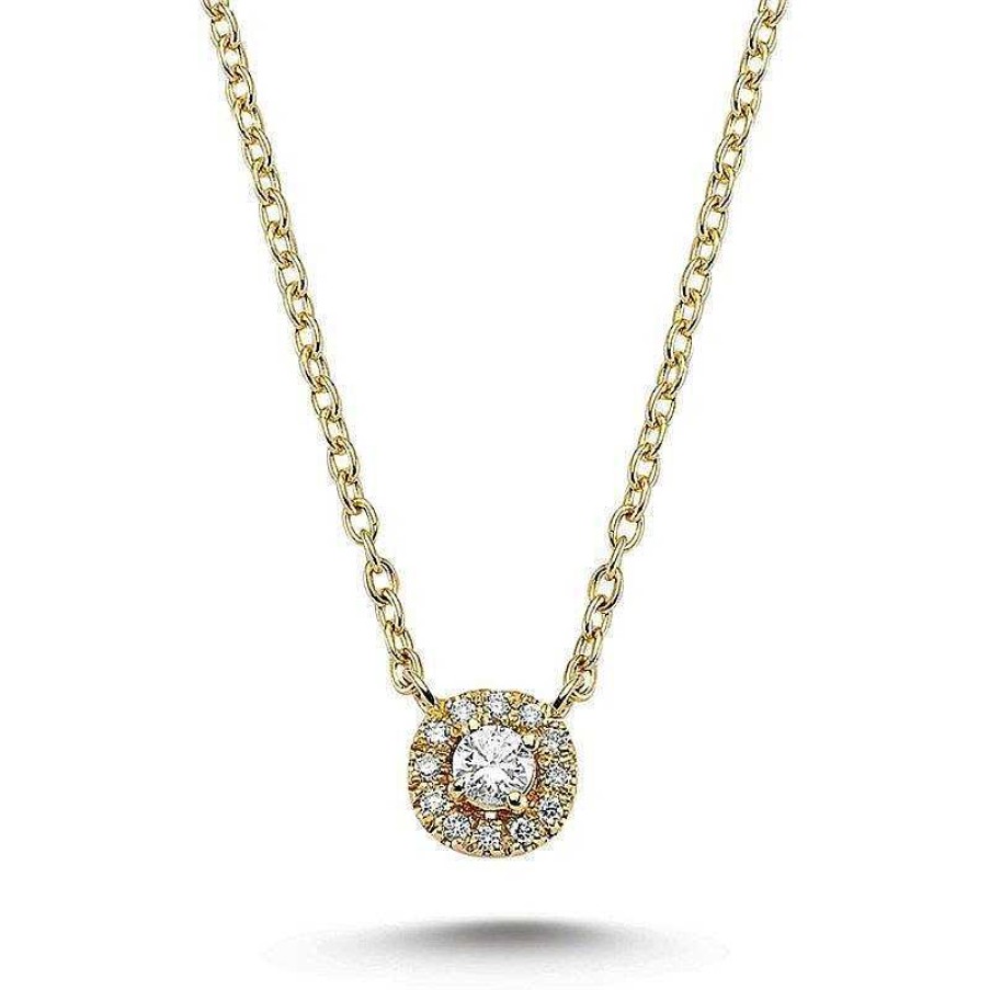 Halsketten Nuran | Sofia - Diamant-Halskette Aus 14 Karat Gold Mit 0,14 Karat.