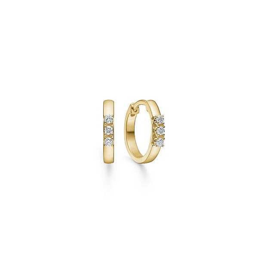 Ohrringe Mads Z | Mads Z - Crown Alliance Ohrringe Aus 14 Karat Gold Mit Diamanten Von Insgesamt 6 X 0,04 Karat