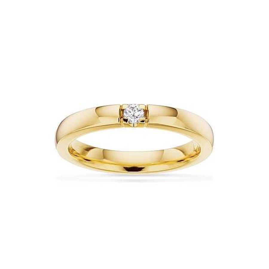 Ringe Scrouples | Scrouples - Ehering Grace Aus 14Kt. Mit 0,07Ct. Diamanten